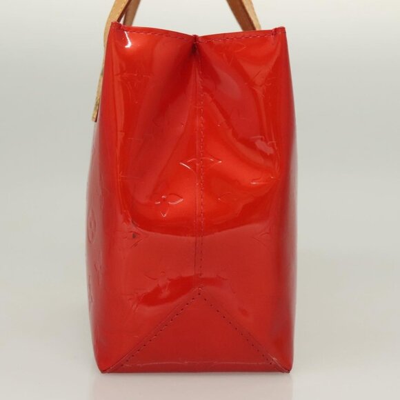 LOUIS VUITTON Monogram Vernis Reade PM Hand Bag Red Rouge - Picture 5 of 16